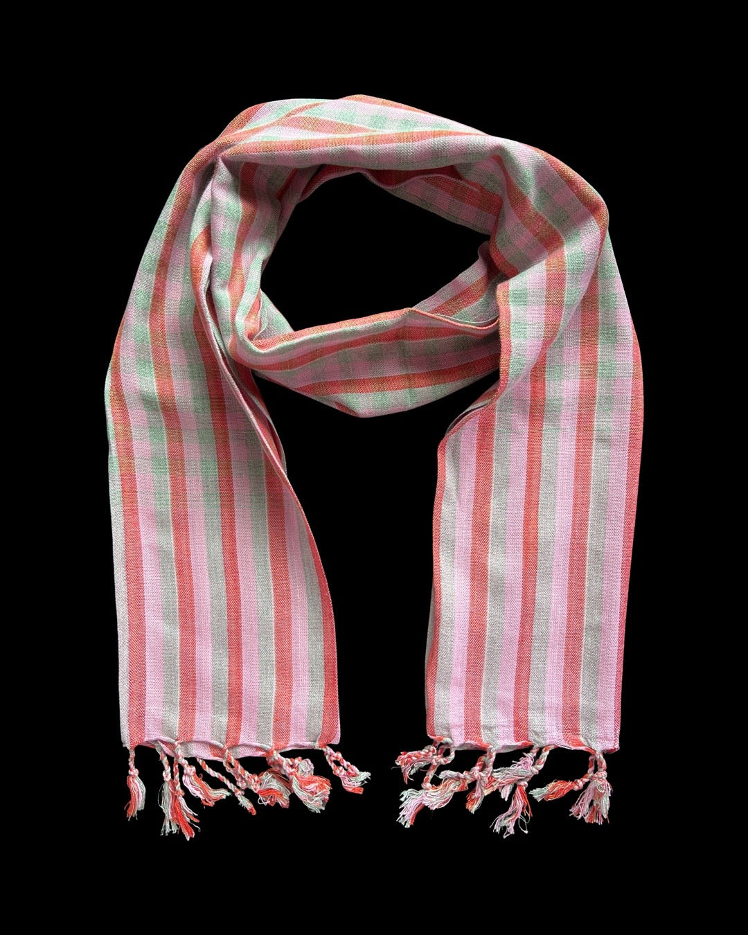 Cambodian Scarf Krama Large Checkerboard Plaid Style