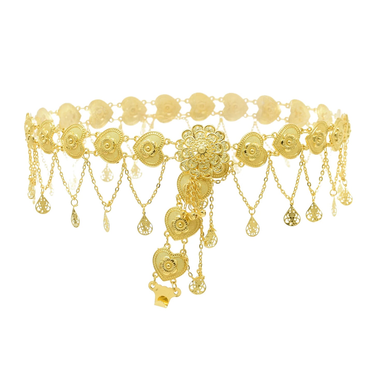 Vintage Waist Chain Belt Gold Plate