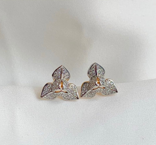 Romdoul Flower Earrings Silver