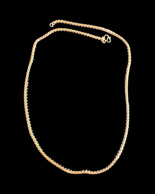 Everyday Elegance Shiny 2 mm Round Box chain necklace