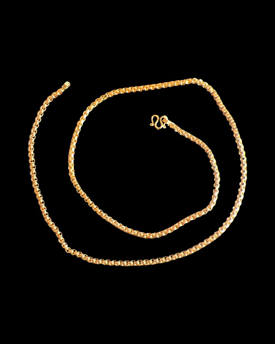 Gold Plated Stainless steel 3 mm Box Chain