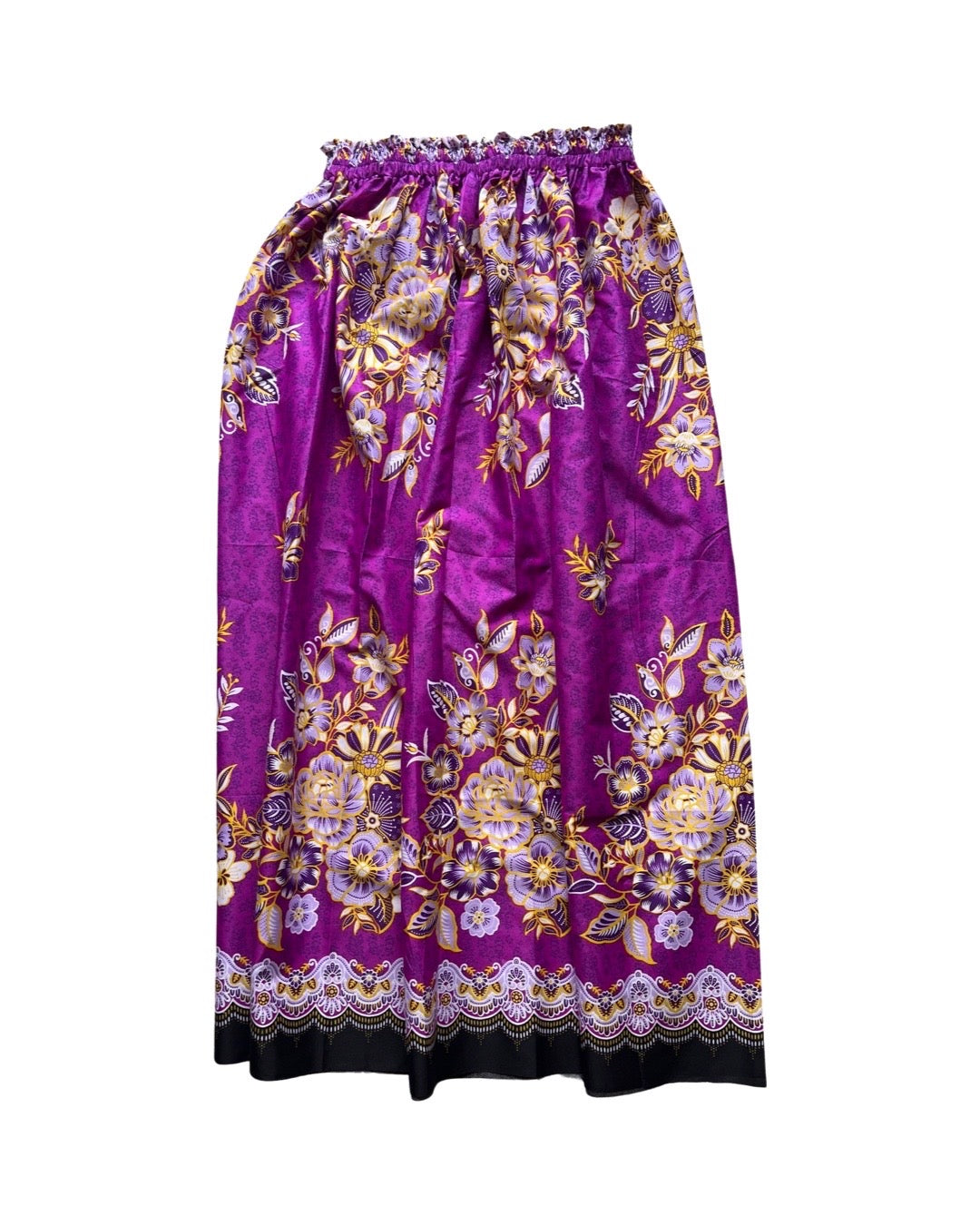 Elastic Waistband Florals Sarong