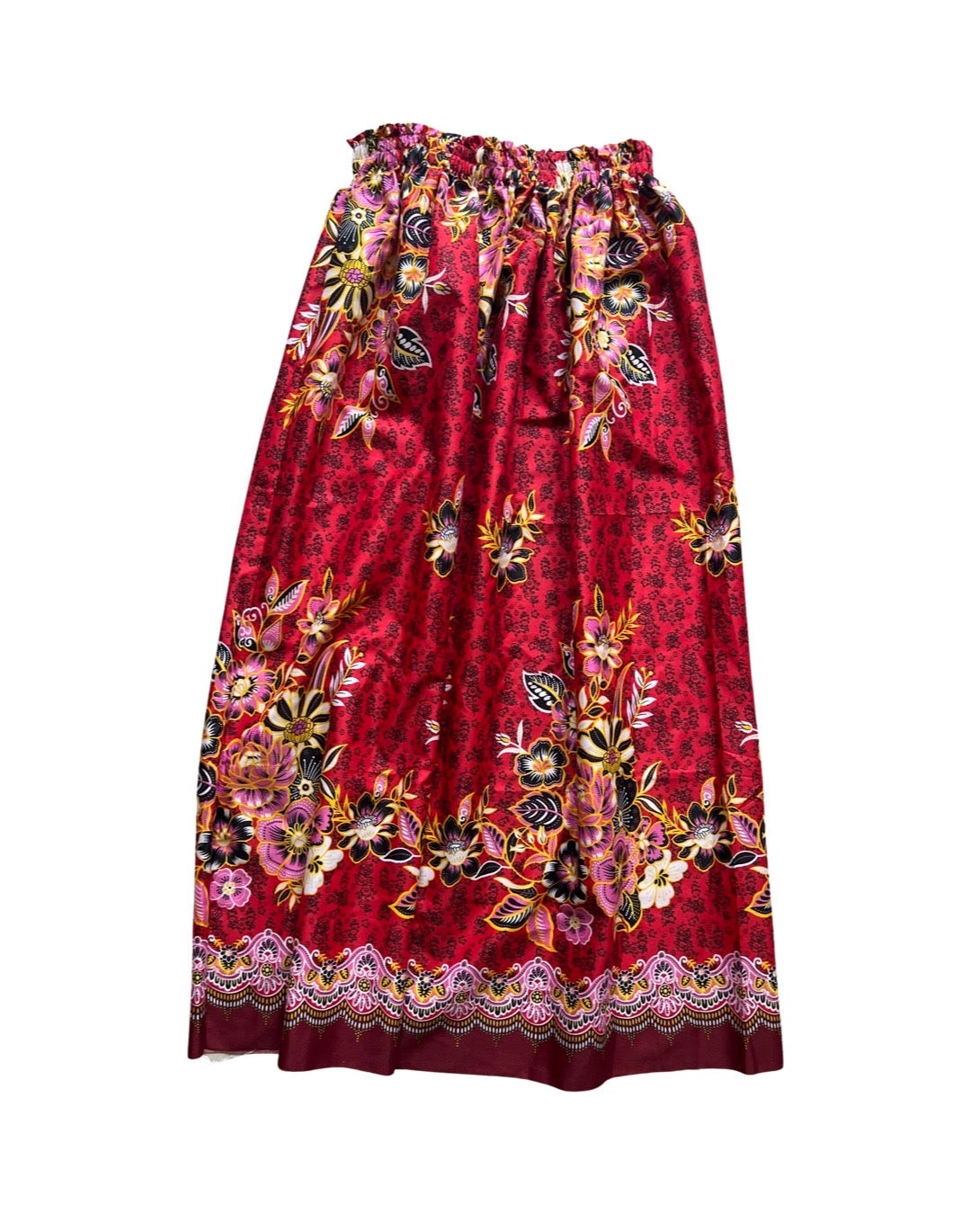 Elastic Waistband Florals Sarong