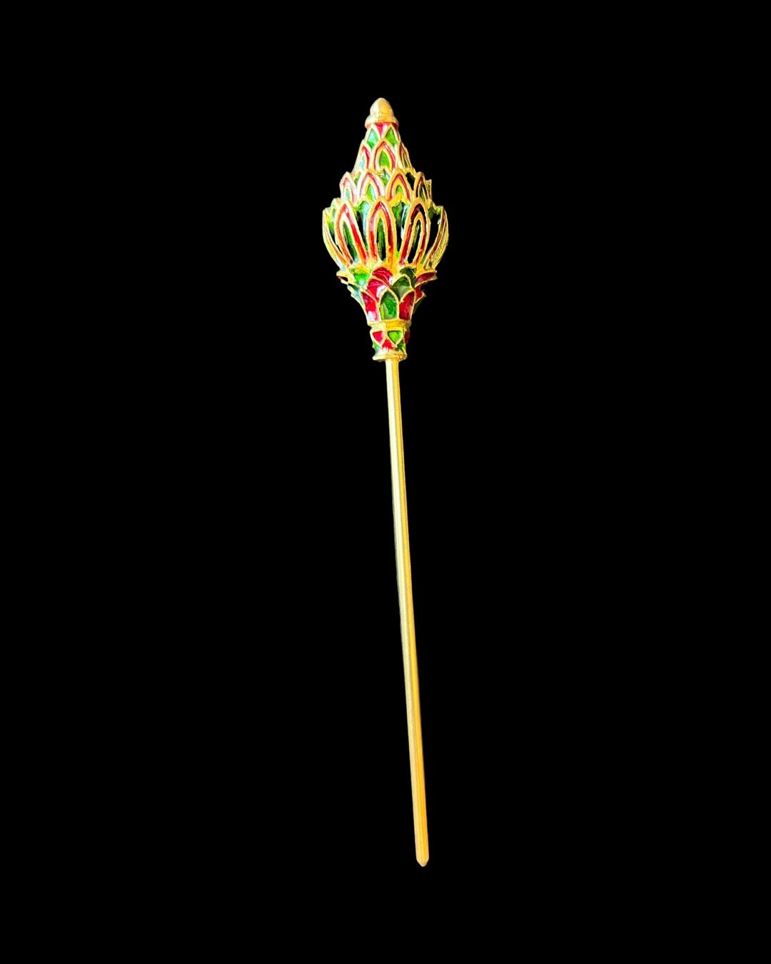 Vintage Hair Stick Gold Plate with Beautiful Tassel