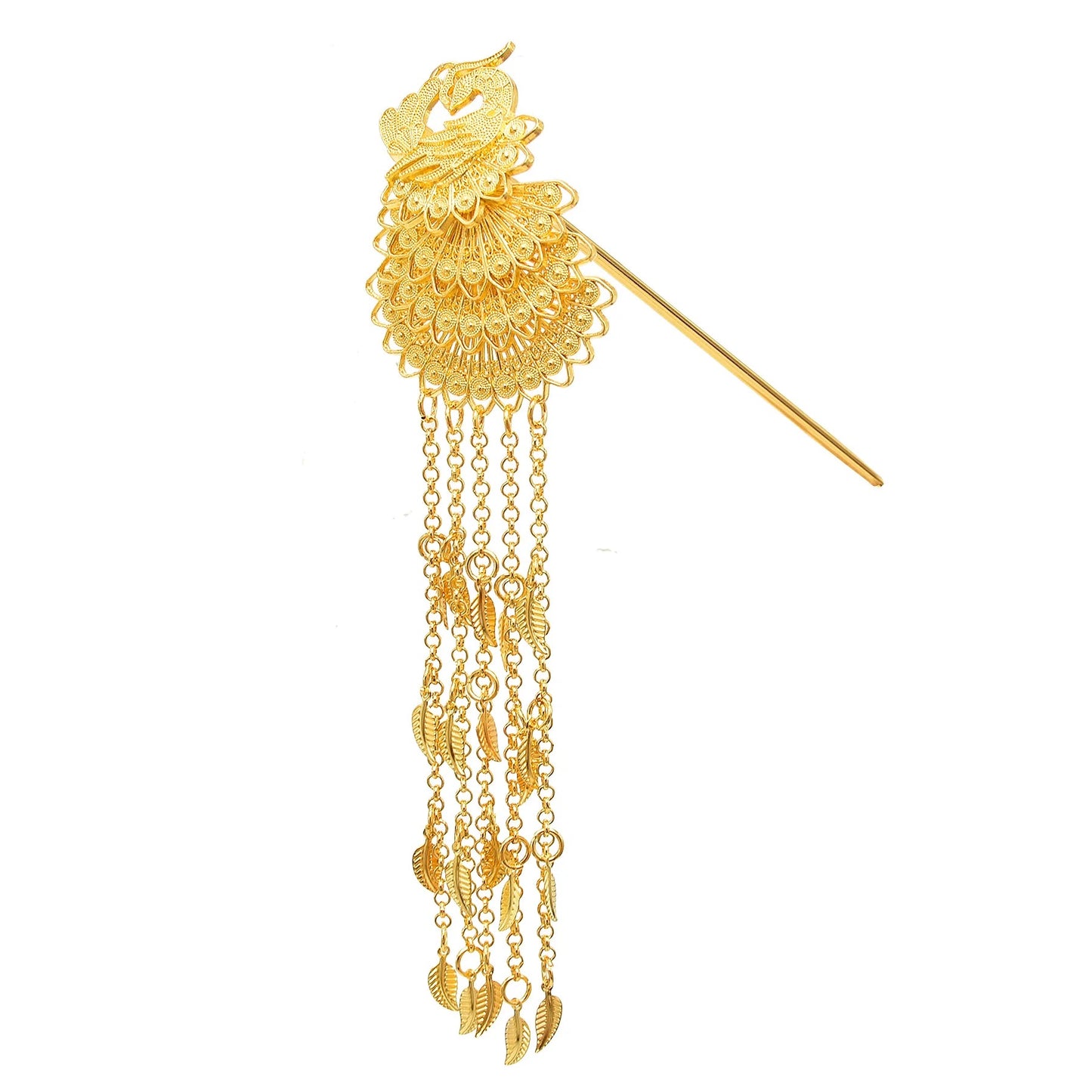 Vintage Hair Stick Gold Plate with Beautiful Tassel